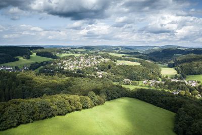 Landschaft aus Vogelperspektive