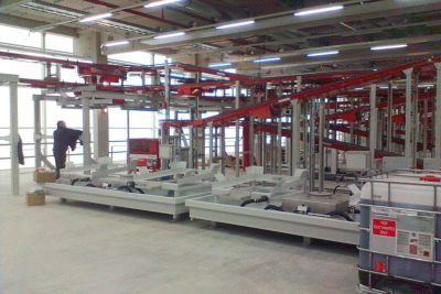 Einblick in eine Fertigungshalle